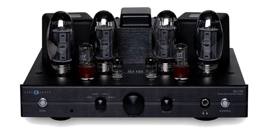 Cary Audio SLI-100 integrated amplifier with KT150 valves
