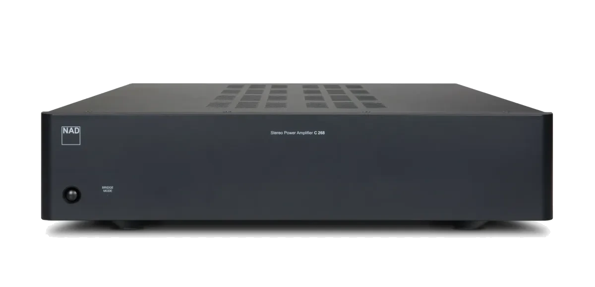 NAD C 268 Power Amplifier [2x80W] front view at Toma Audio