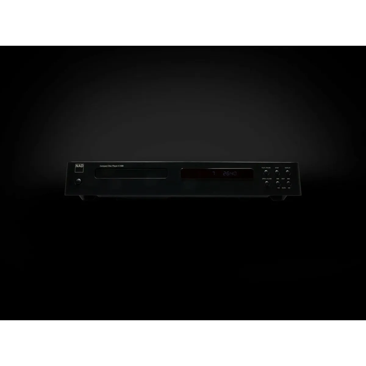 NAD C 538 CD Player - [CD] black-on-black view at Toma Audio