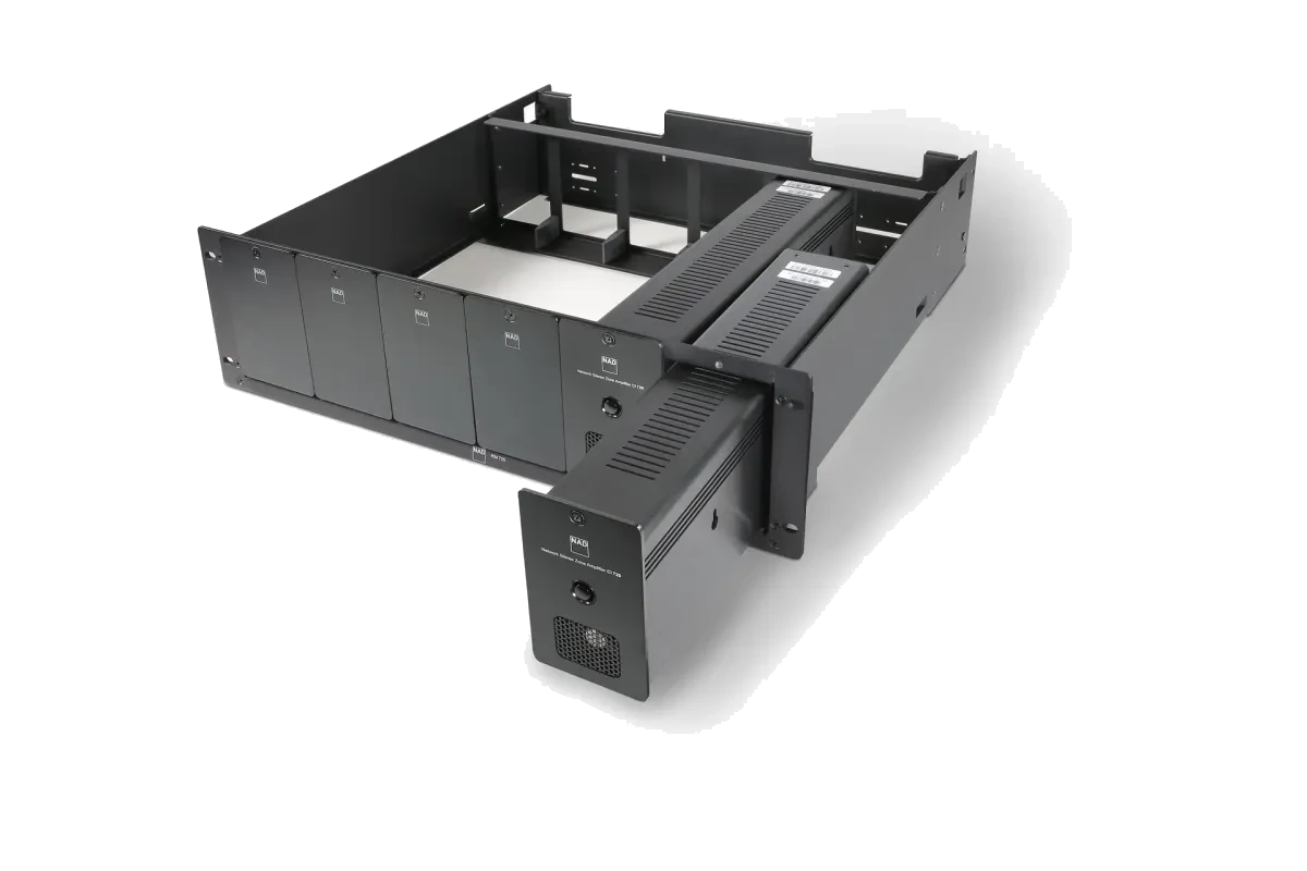 NAD CI 720 v2 [2x60W DAC Wi-Fi BluOS USB] rack accessory view at Toma Audio