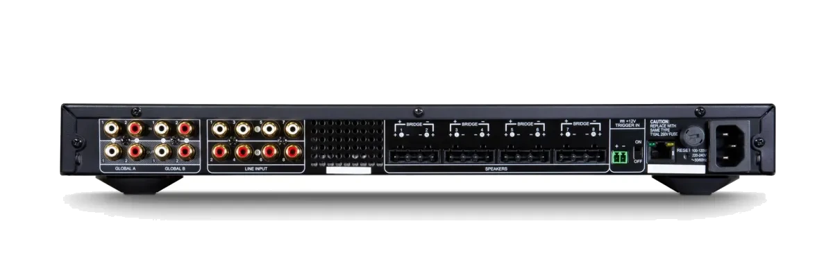 NAD CI 8-120 DSP - [8x120W] rear panel at Toma Audio