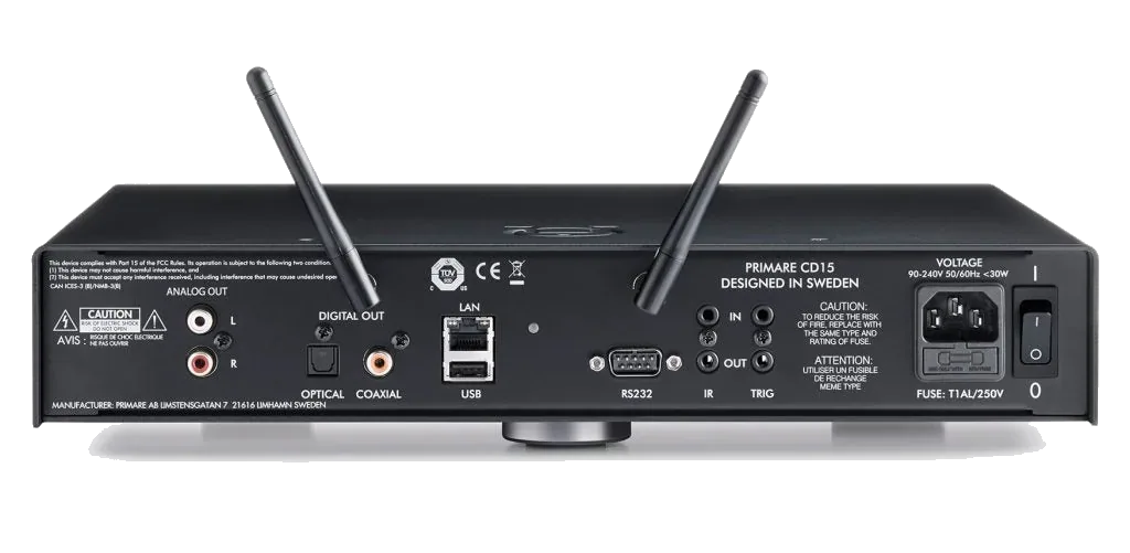 Primare CD15 Prisma CD Streamer - [CD DAC Wi-Fi BT], product view 2 at Toma Audio