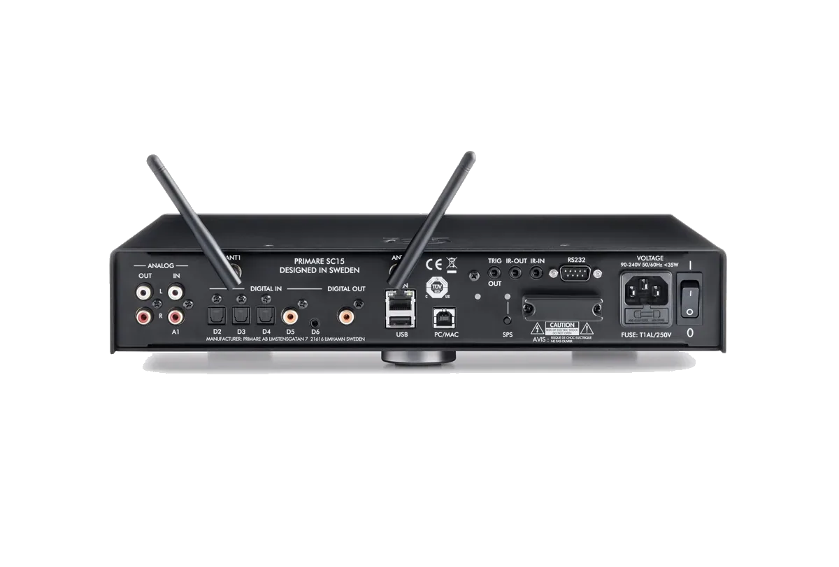 Primare SC15 Prisma Streamer - [DAC USB Wi-Fi BT PRE], product view 6 at Toma Audio